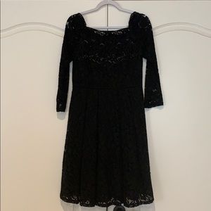 Black lace cocktail dress